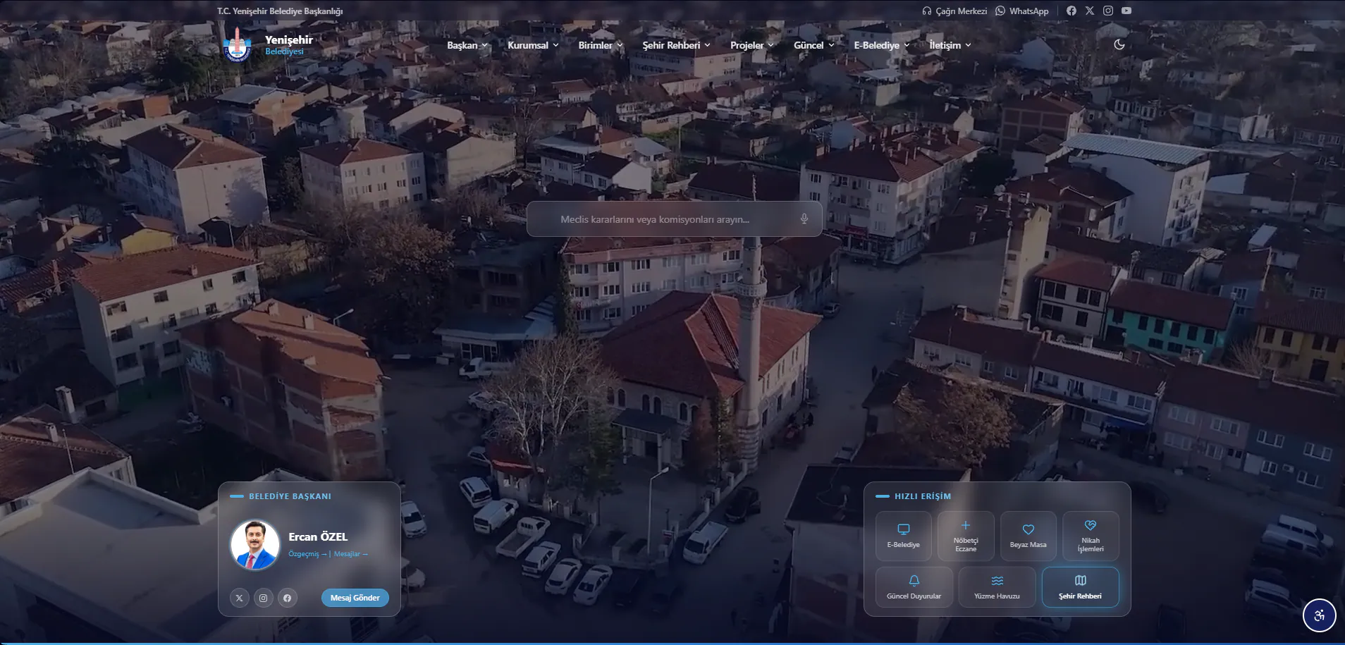 Yenişehir Belediyesi Kurumsal Web Sitesi